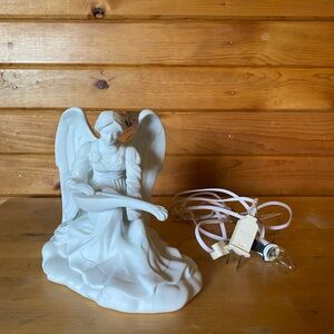 Avon White Angel Holiday Decor